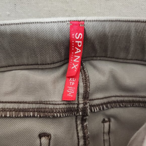 SPANX Gray Jeggings Womens XS Extra Small Skinny Ankle Leggings Pull On Stretch - Picture 12 of 16